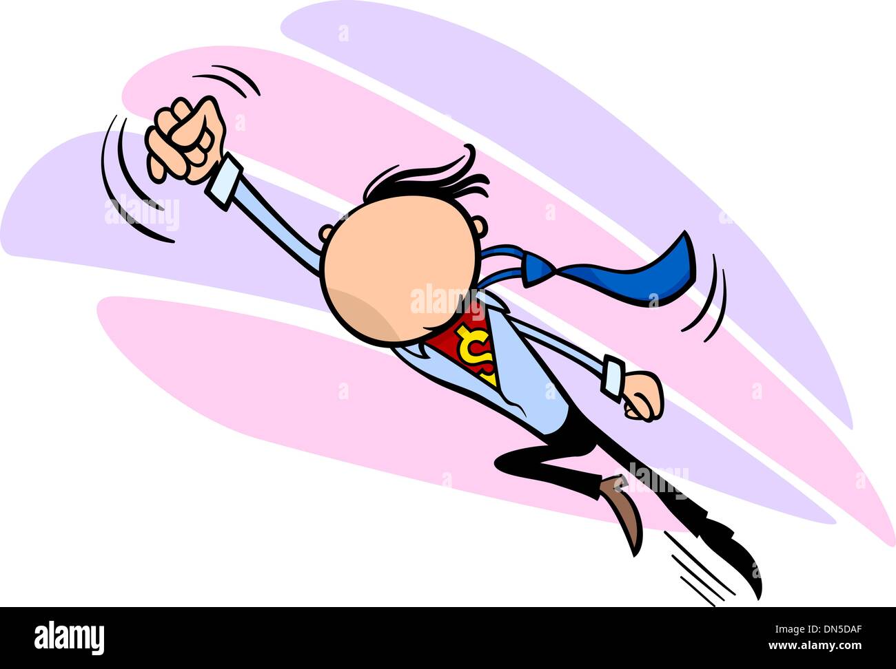 businessman superhero cartoon illustration Stock Vector Image & Art - Alamy
