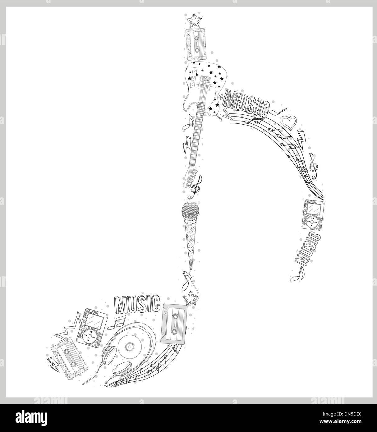 Music note star icon hi-res stock photography and images - Alamy 