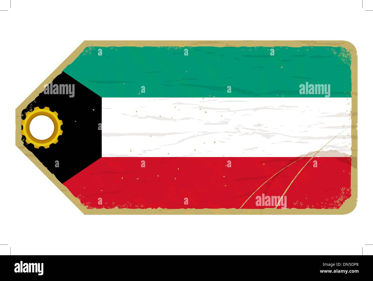 Vintage label with the flag of Kuwait Stock Vector Image & Art Alamy