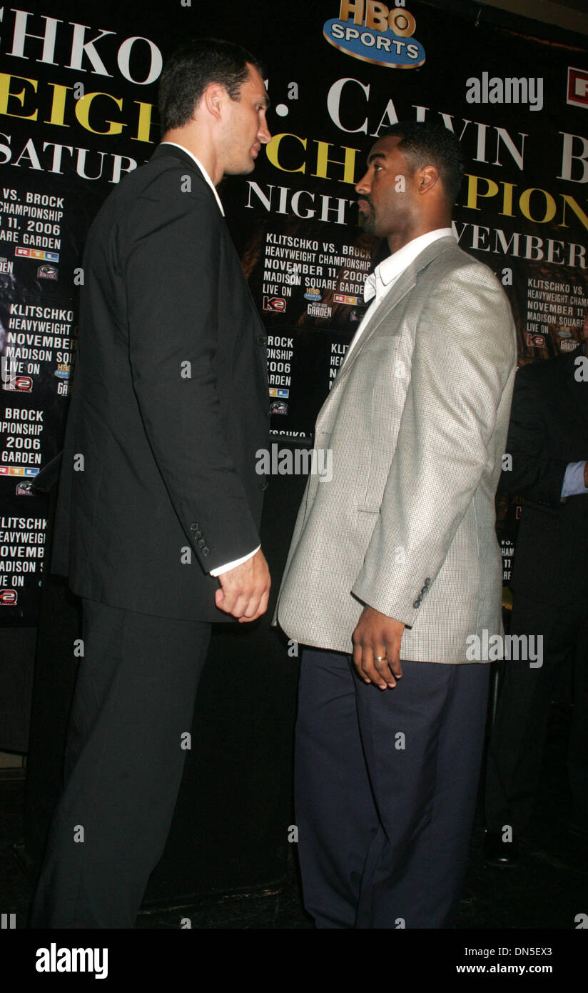 Calvin B Rocks Sep 19, 2006; New York, NY, USA; Heavyweight Champion of the World ...