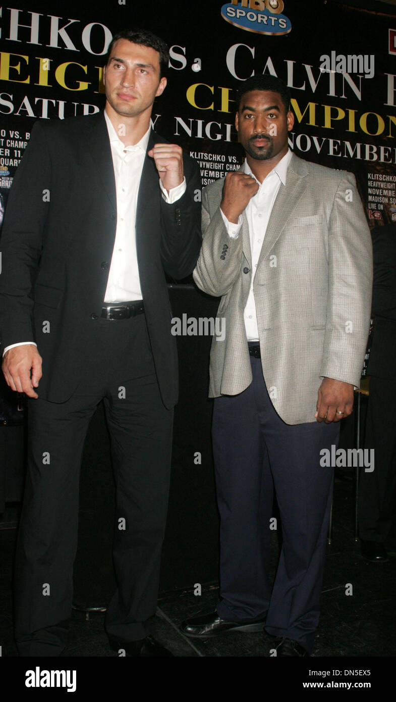 Calvin B Rocks Sep 19, 2006; New York, NY, USA; Heavyweight Champion of the World ...