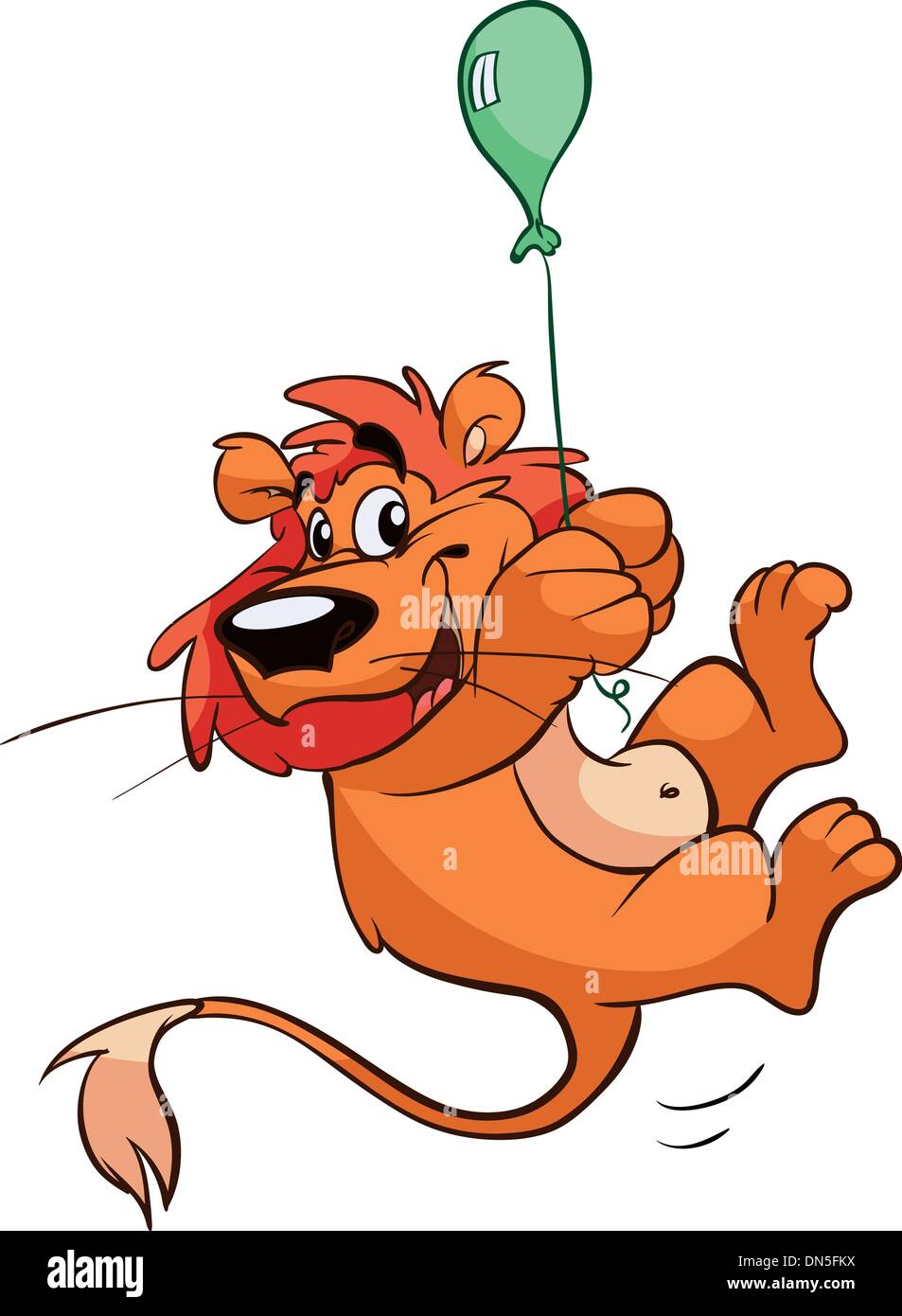 lion on balloon Stock Vector Image & Art - Alamy