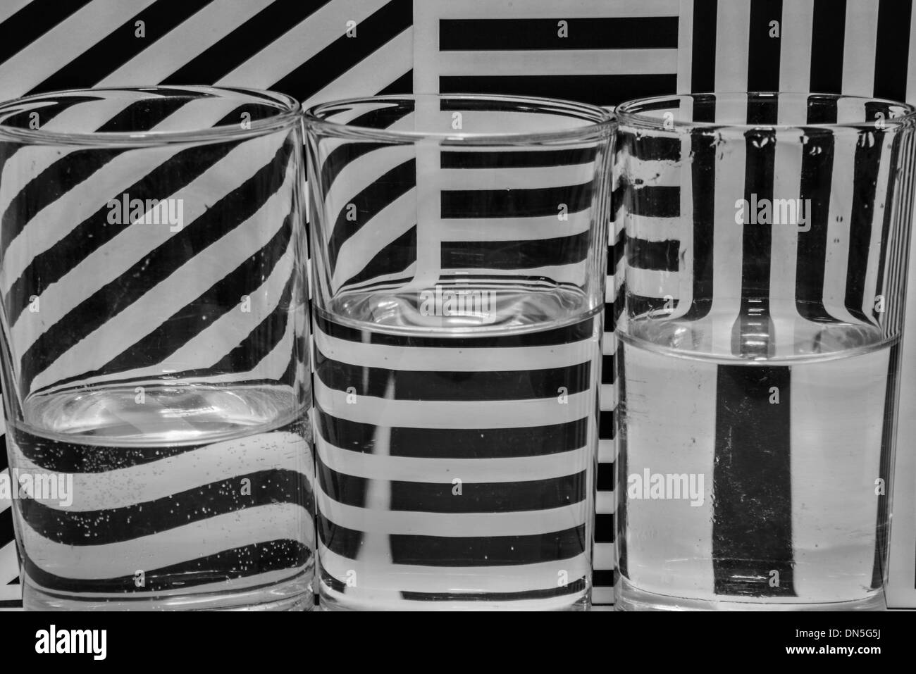 The pattern design black and white background. Stock Photo