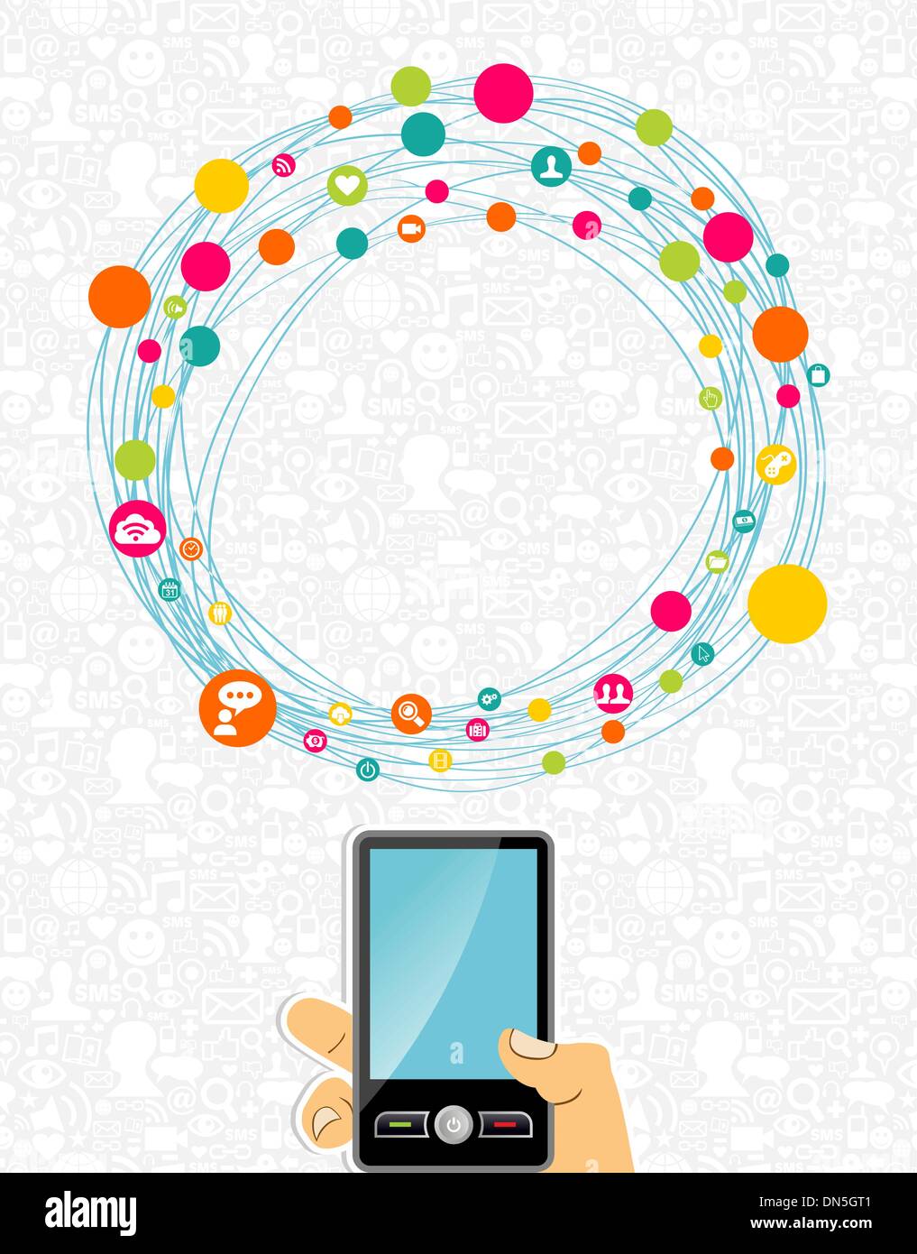 Mobile cloud computing network concept Stock Vector Image & Art Alamy