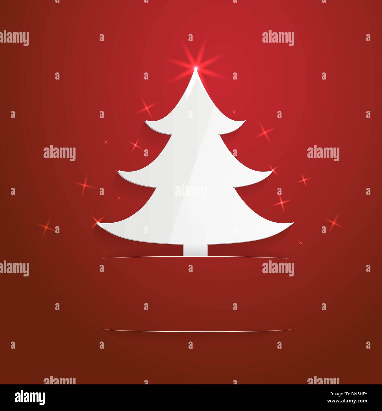 Christmas tree card Stock Vector Image & Art - Alamy