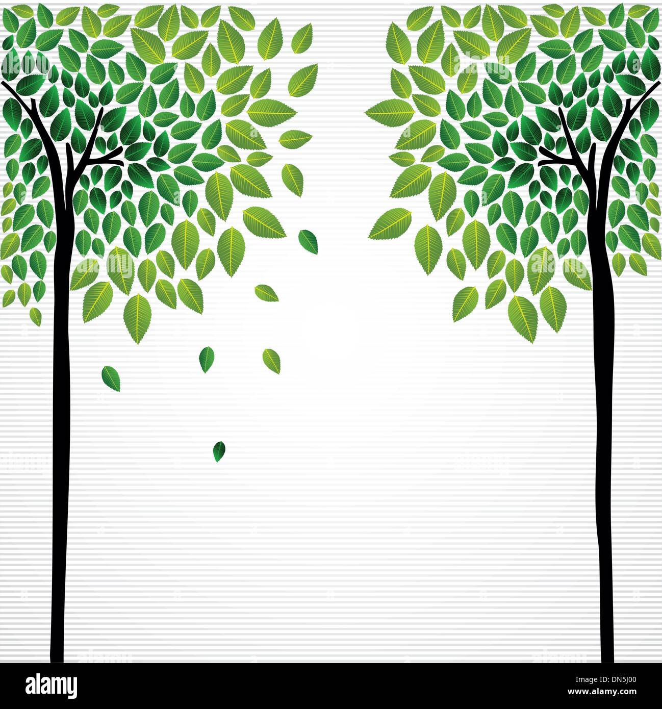 Cute concept trees drawing Stock Vector Image & Art - Alamy