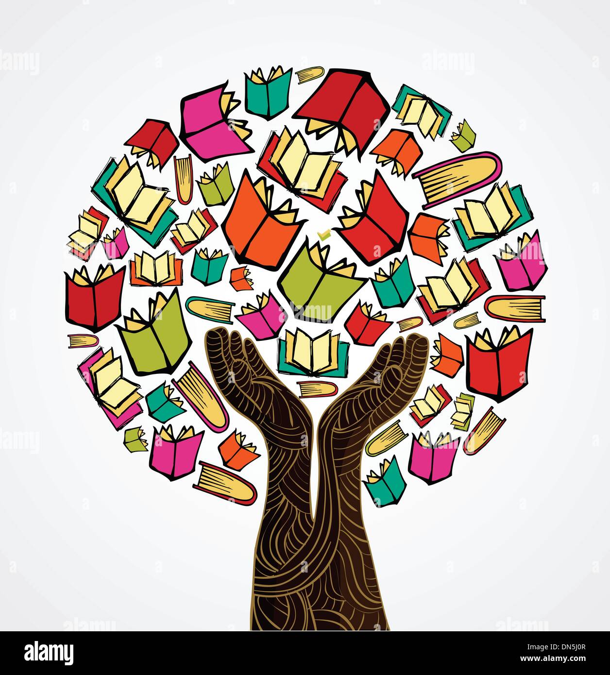 Concept design books tree Stock Vector Image & Art Alamy