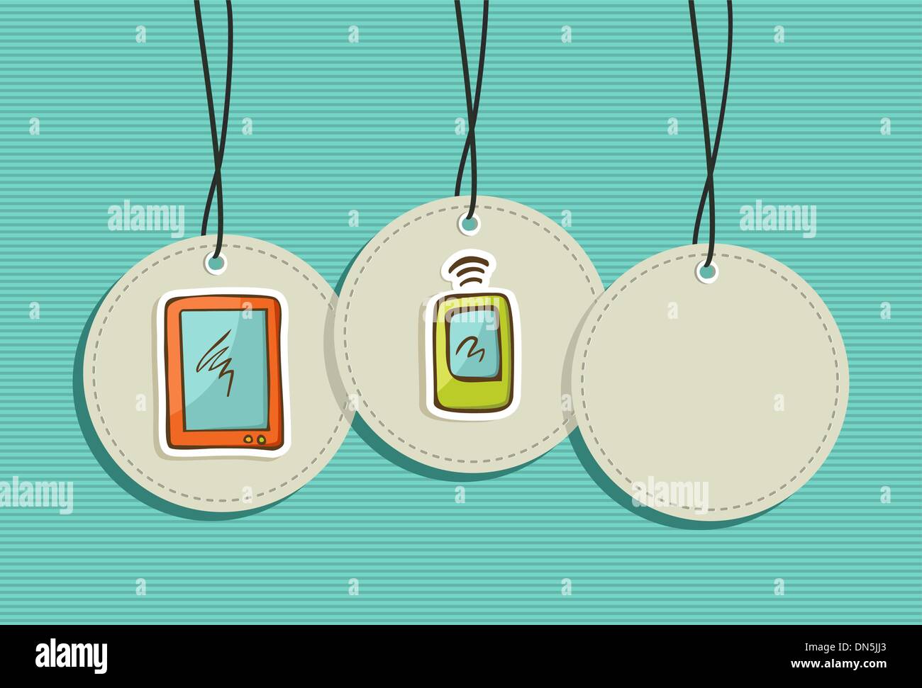 Hanging social media icons set Stock Vector Image & Art - Alamy
