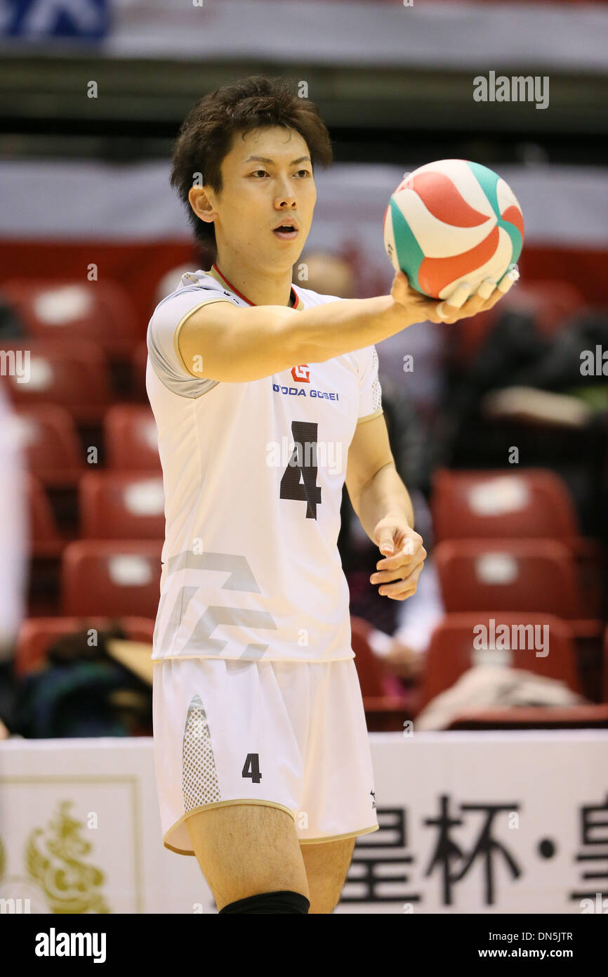 Tokyo Metropolitan Gymnasium Tokyo Japan 13th Dec 13 Takuya Takamatsu Trefuerza December 13 13 Volleyball 13 Emperor S Cup And Empress S Cup All Japan Volleyball Championship Men S Match Between Toyoda Gosei