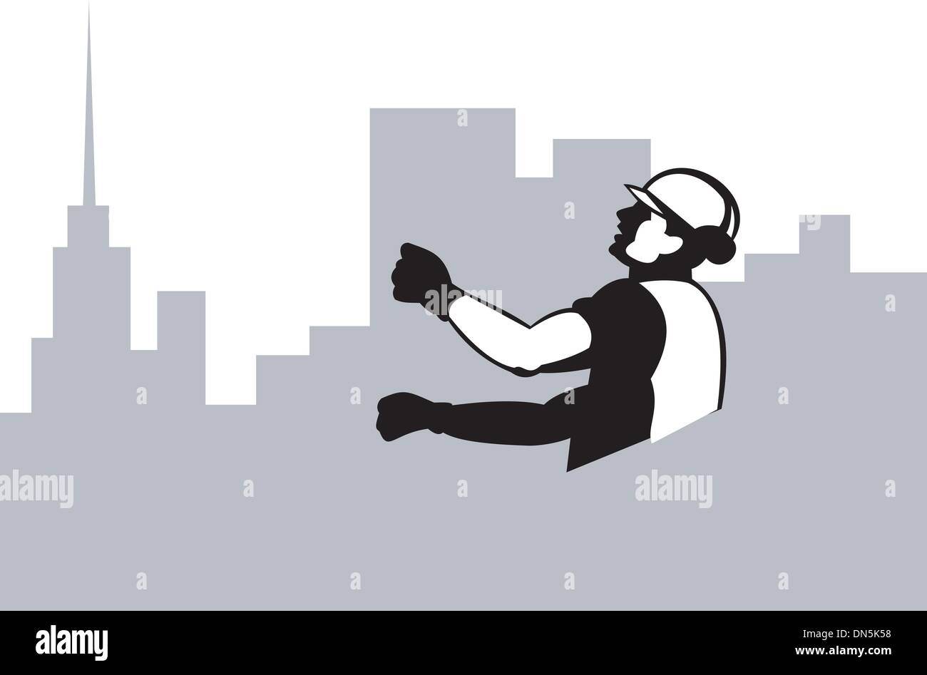 construction worker at work Stock Vector Image & Art - Alamy
