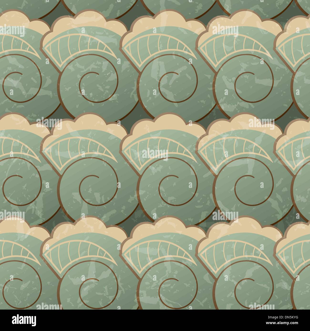 Seamless pattern with spirals Stock Vector