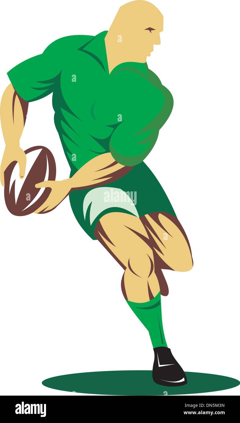 rugby player kicking the ball Stock Vector Image & Art Alamy