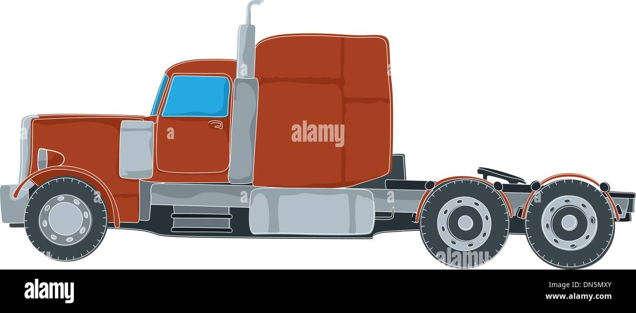 Big truck cartoon hi-res stock photography and images - Alamy