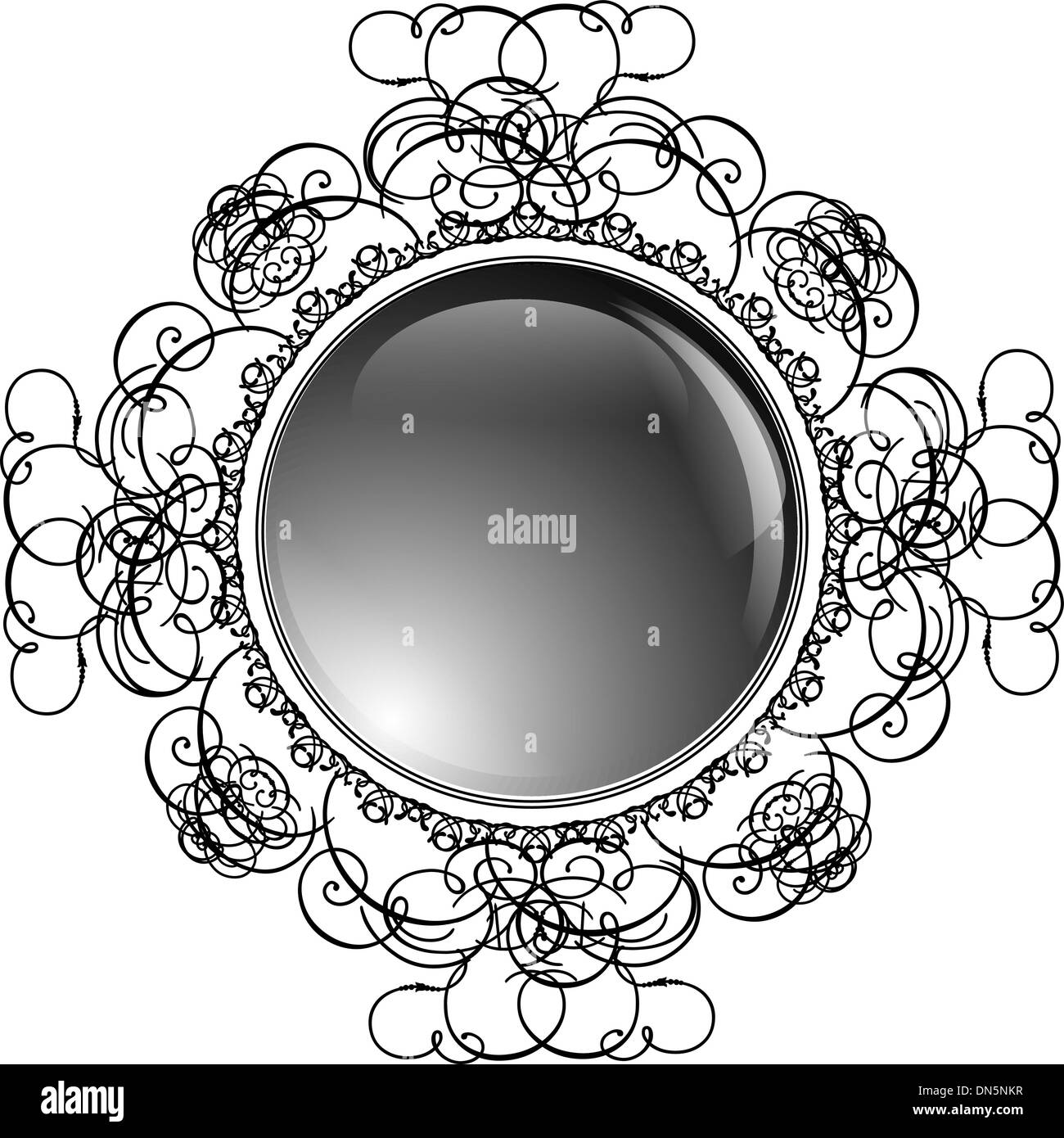 Glossy Round Frame Stock Vector Image & Art Alamy