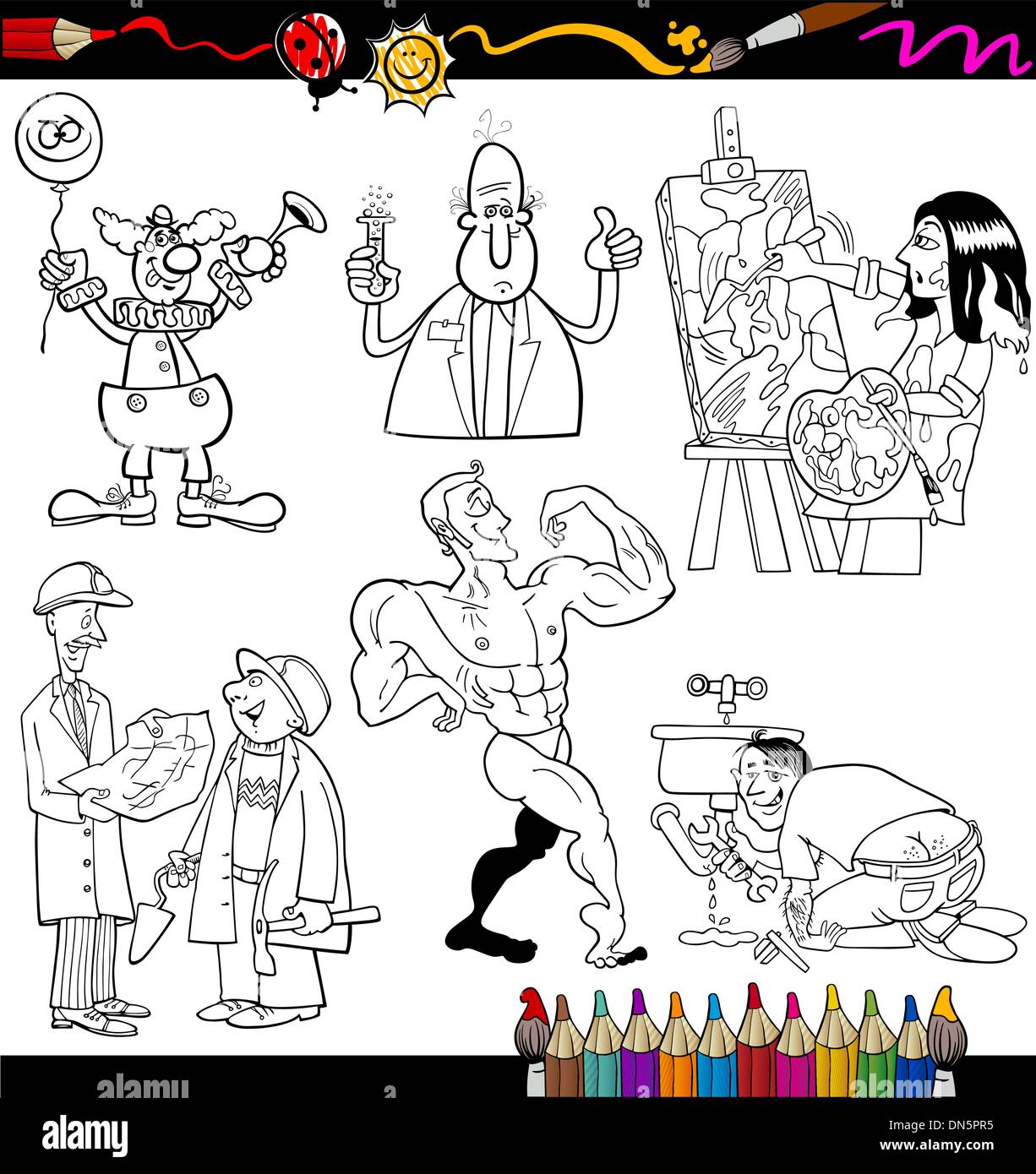 Occupations Coloring Pages Printable occupations coloring pages Occupations Coloring Pages Printable occupations coloring pages