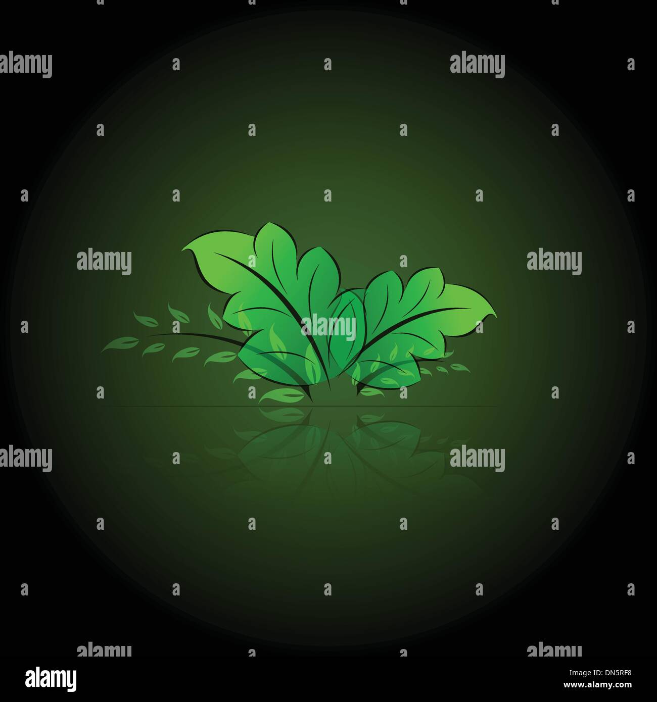 Green leaves eps10 Stock Vector