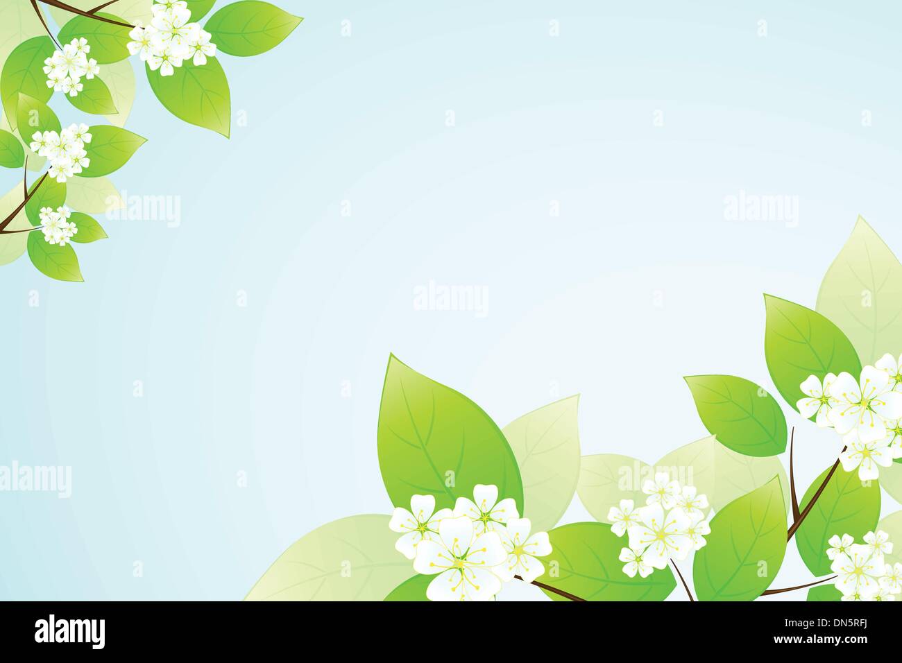 Leaves and flowers Stock Vector Image & Art - Alamy