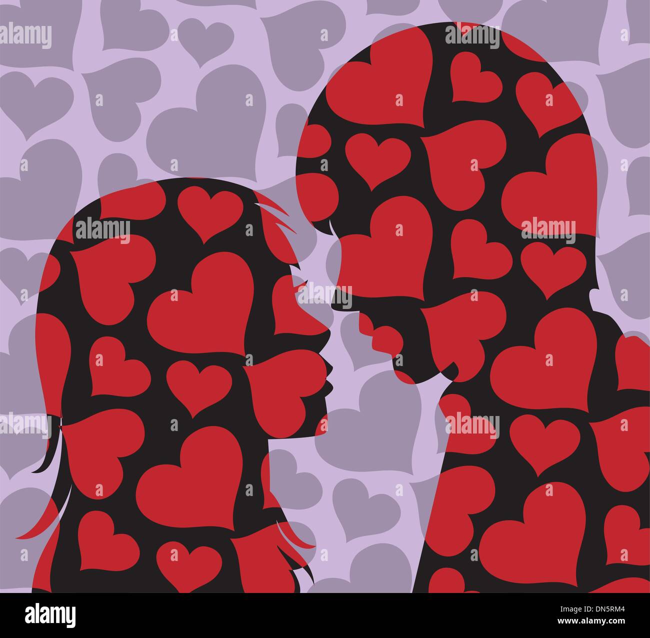 vector young man and woman Stock Vector Image & Art - Alamy