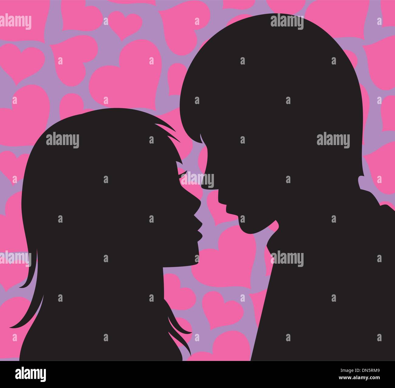 vector young man and woman Stock Vector Image & Art - Alamy