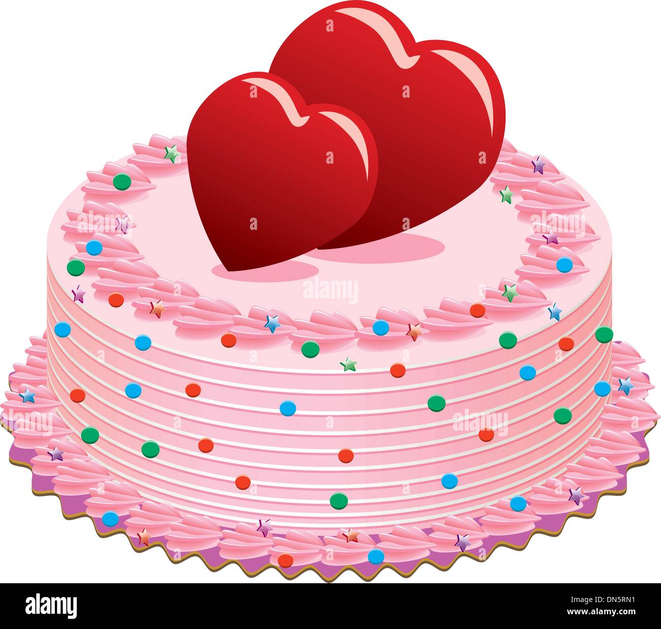 vector valentine cake Stock Vector Image & Art - Alamy