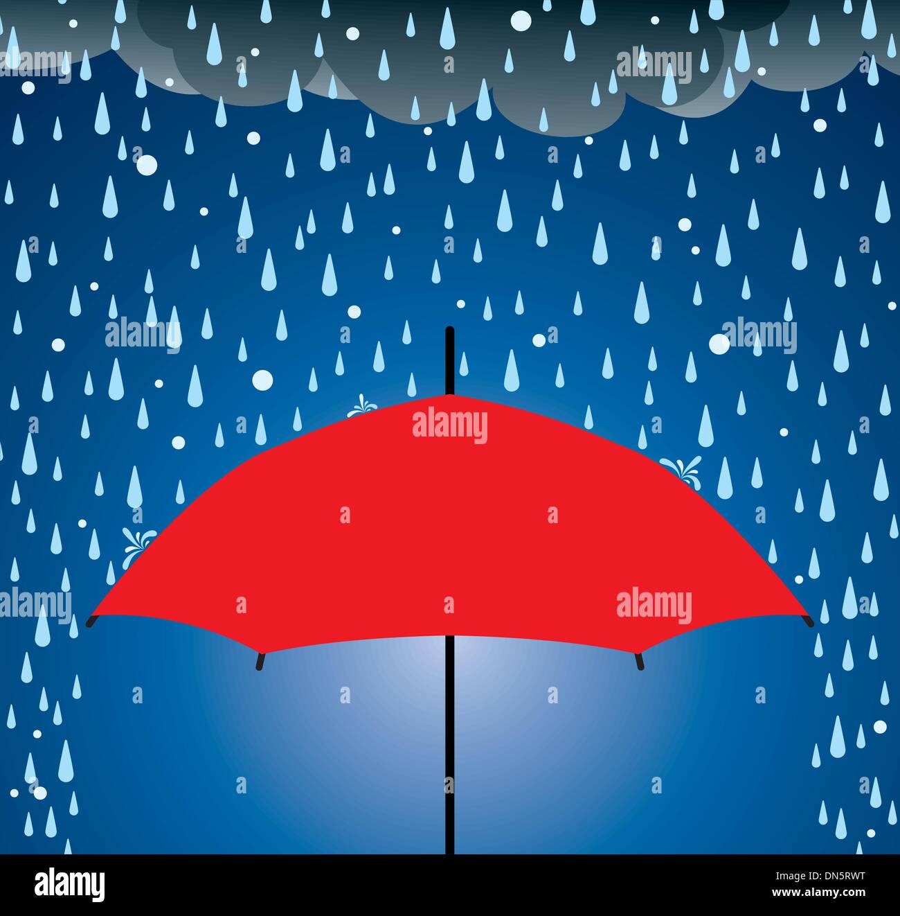 umbrella protection from rain and hail Stock Vector Image & Art - Alamy