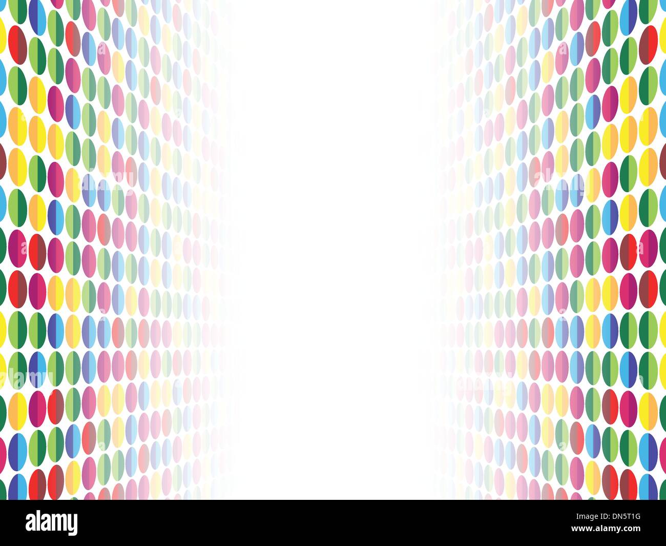 Halftone Background in Perspective. Stock Vector