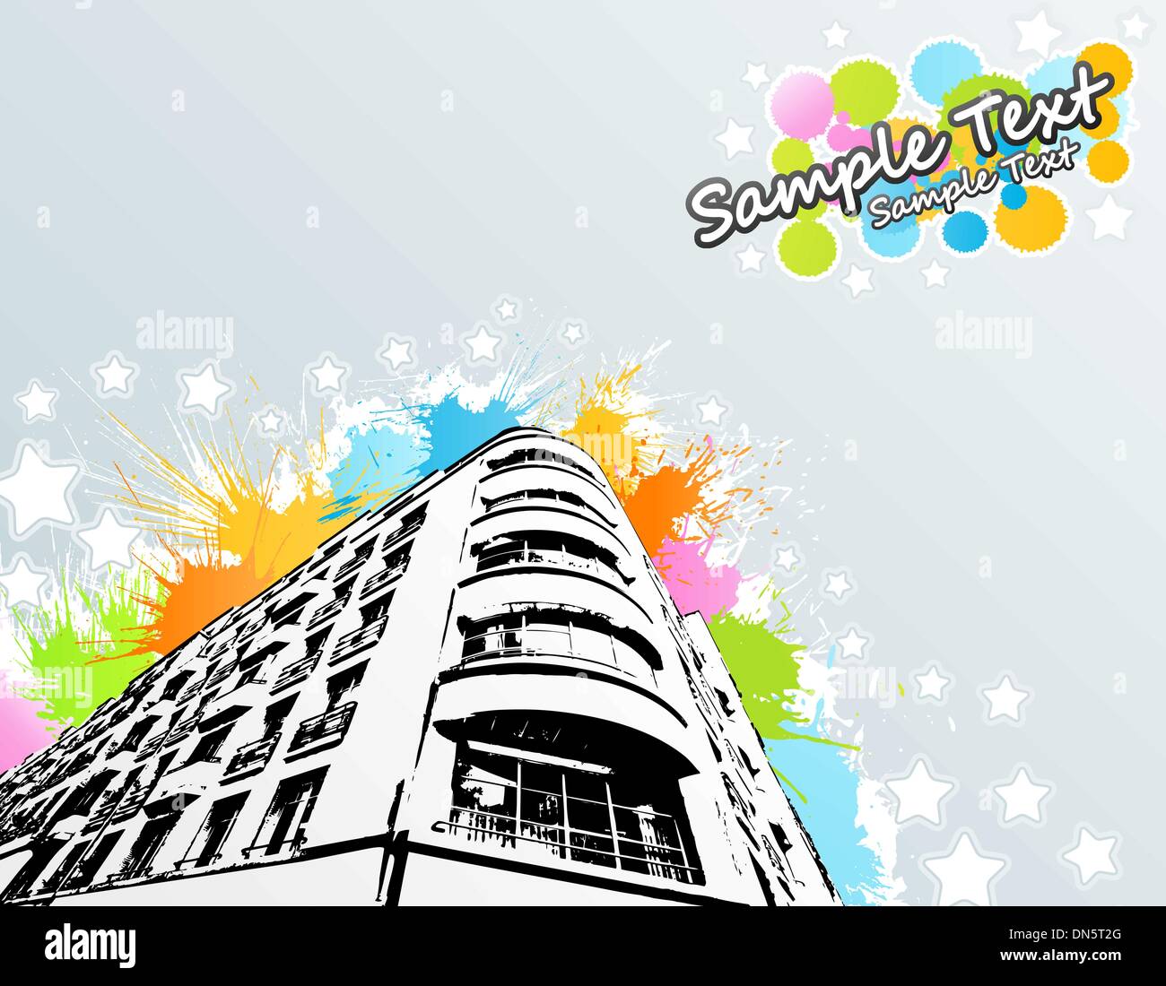 Colorfull Building Vector Roughly vectors hi-res stock photography and images - Alamy
