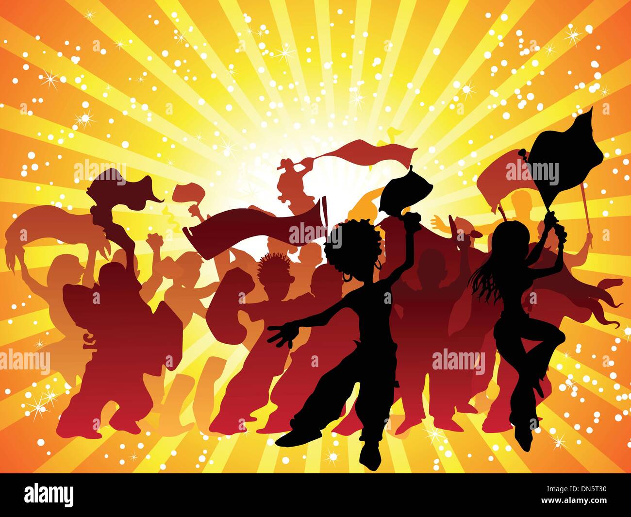 Flags people dance Stock Vector Images - Alamy