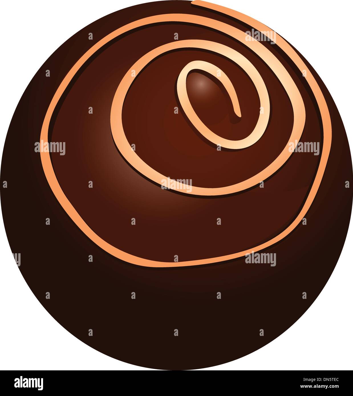 Round chocolate candy Stock Vector Image & Art Alamy