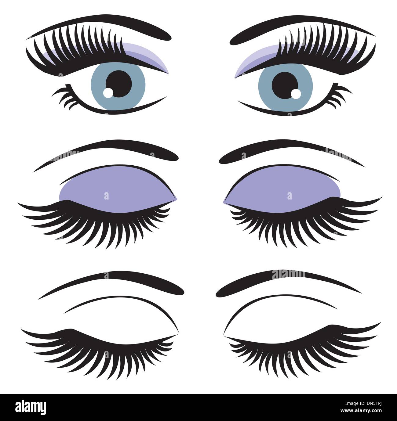 Blue eyes vector vectors hires stock photography and images Alamy