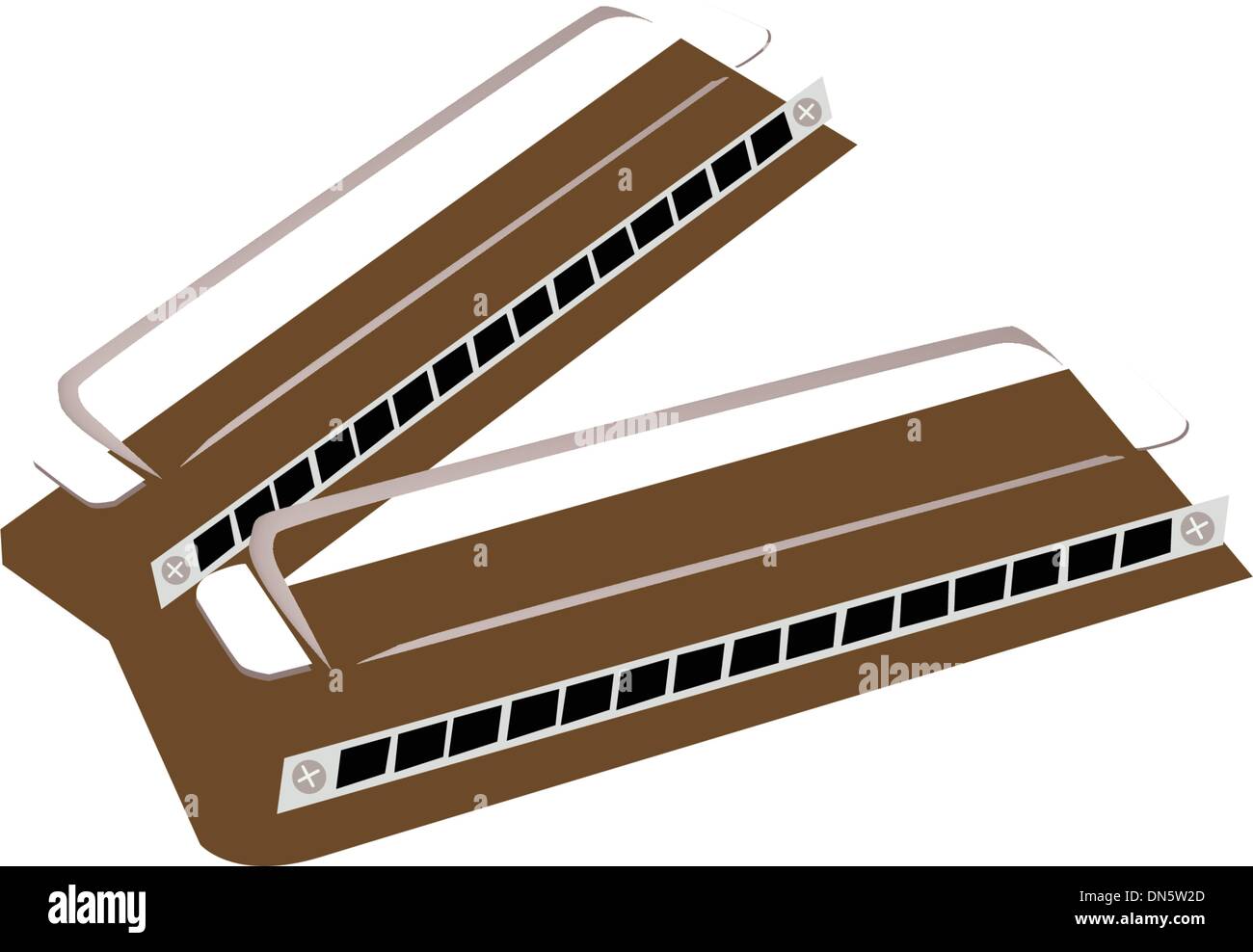 Vintage harmonica Stock Vector Images - Alamy