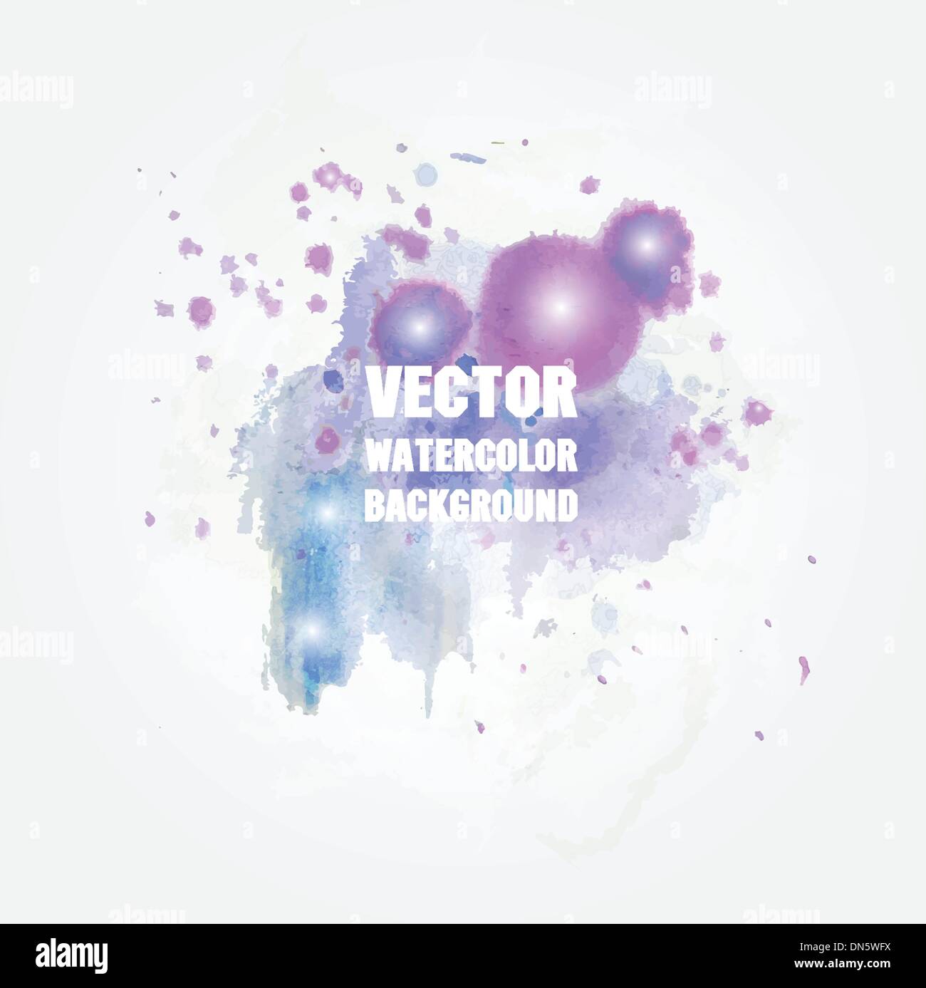 Violet watercolor splash. Vector format for your design Stock Vector ...