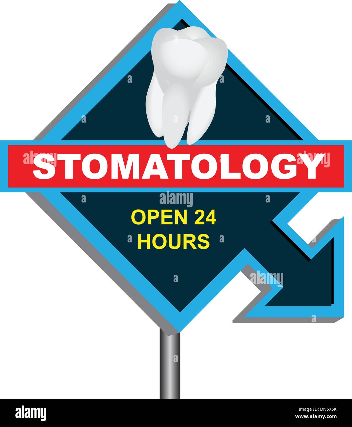 Sign stomatology Stock Vector