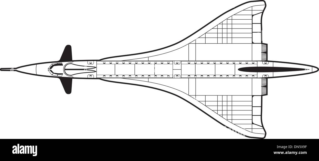 Aircraft drawing Black and White Stock Photos &amp; Images - Alamy