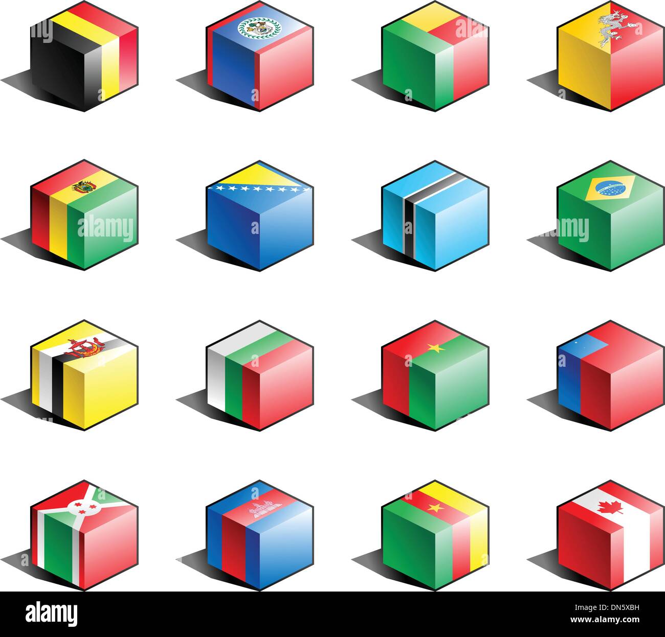 Flag icon set (part 2) Stock Vector