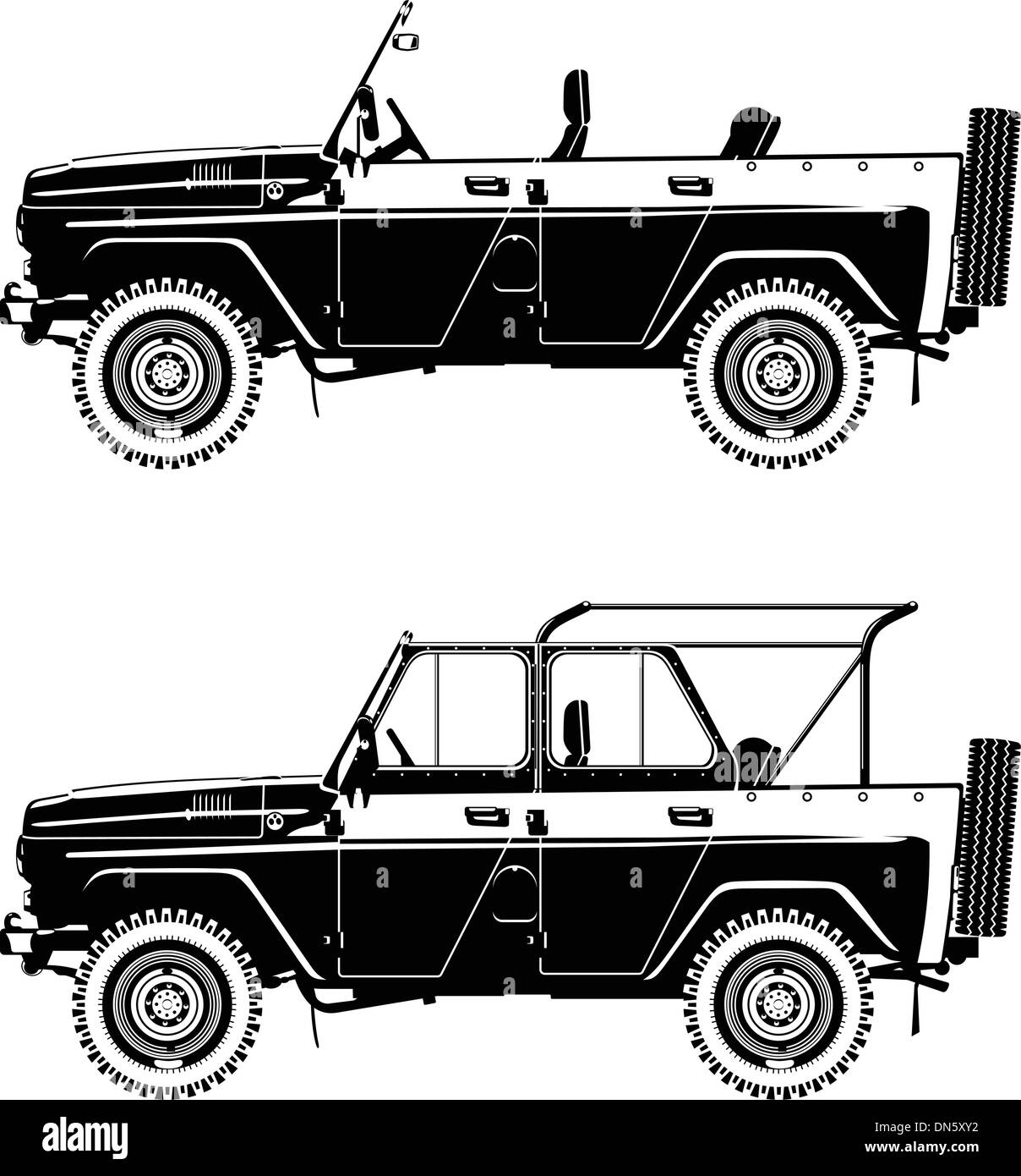 Off road vector vectors Black and White Stock Photos & Images - Alamy