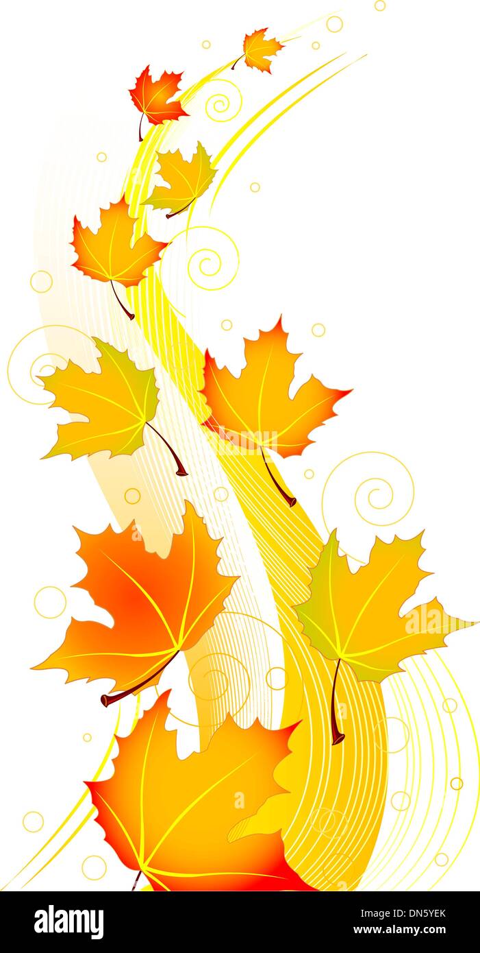 Autumn swirl Stock Vector
