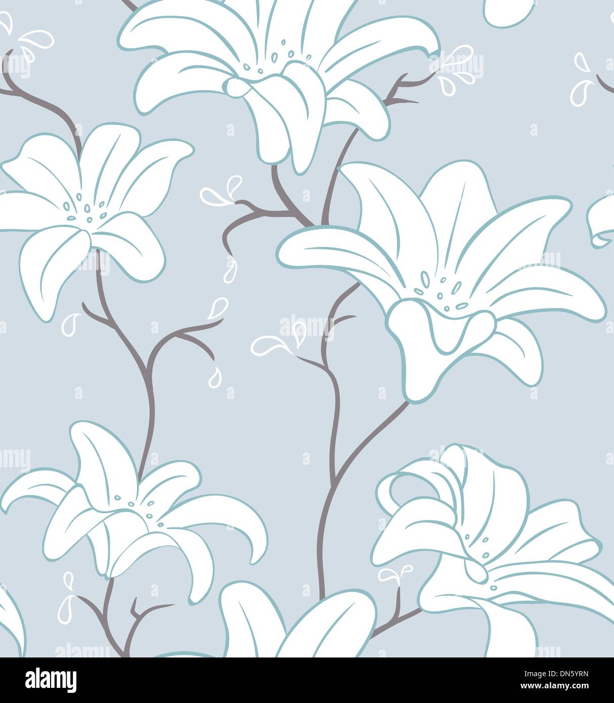 Seamless floral pattern Stock Vector Image & Art - Alamy