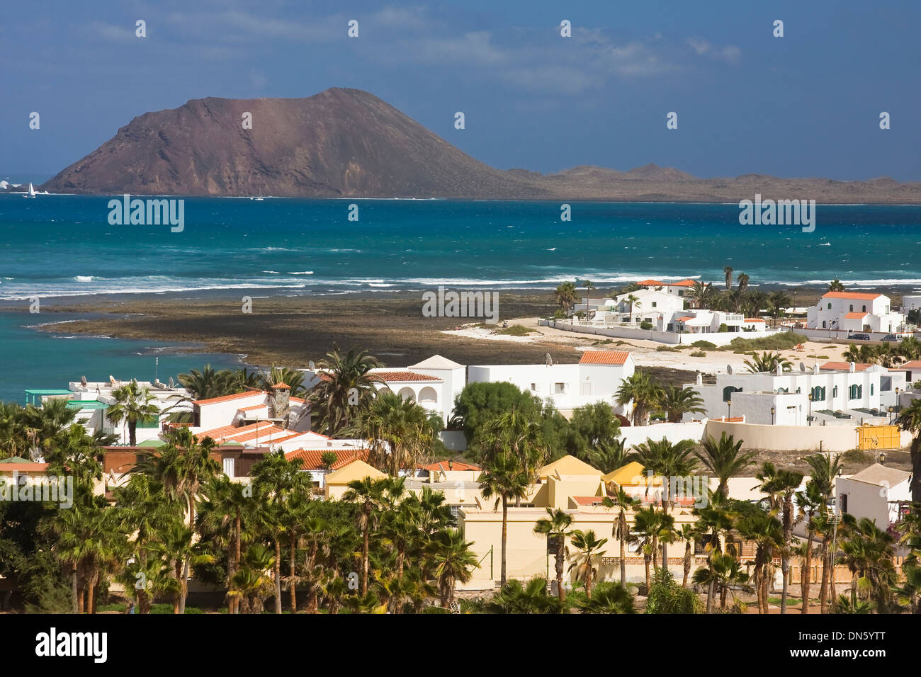 Town of Corralejo, Fuerteventura, Canary Islands, Spain Stock Photo - Alamy