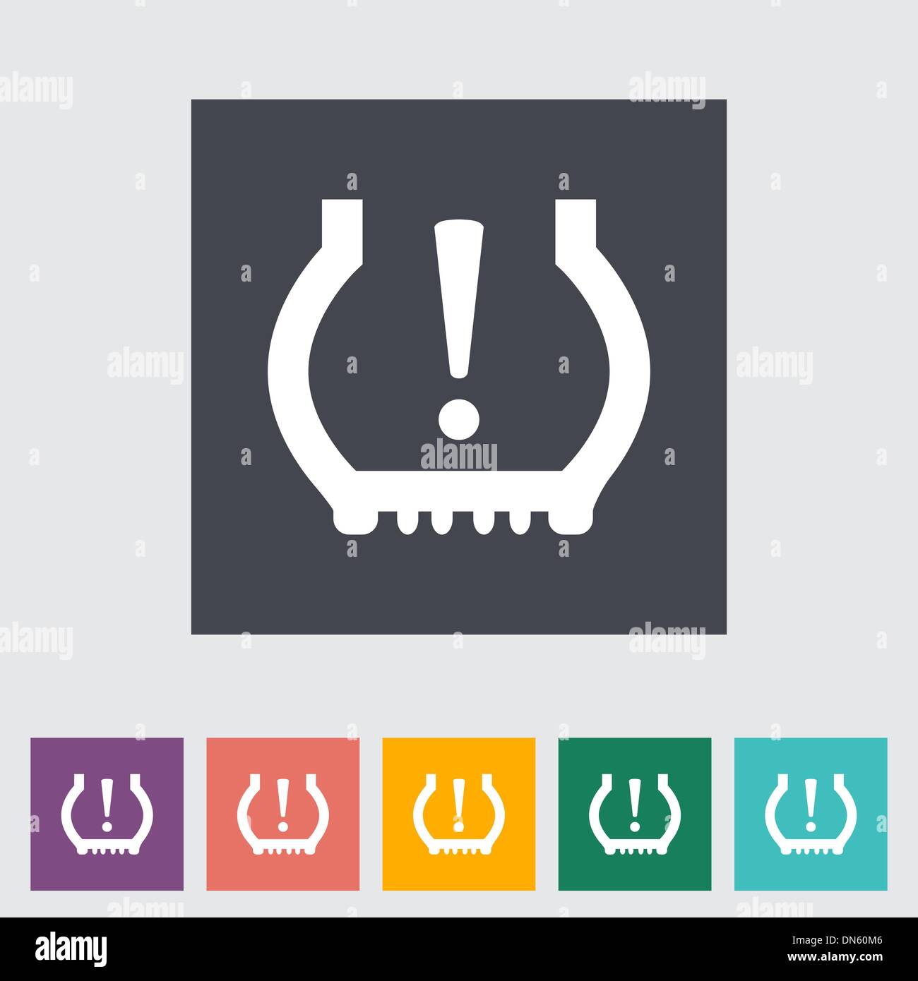 Tire Pressure. Stock Vector