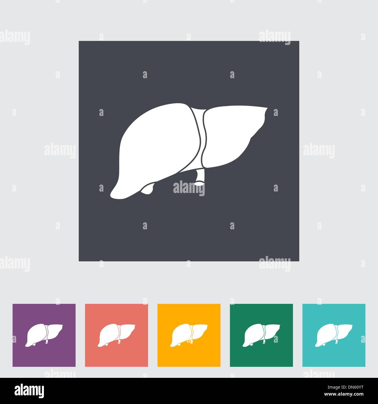 Human liver icon vector vectors hi-res stock photography and images - Alamy
