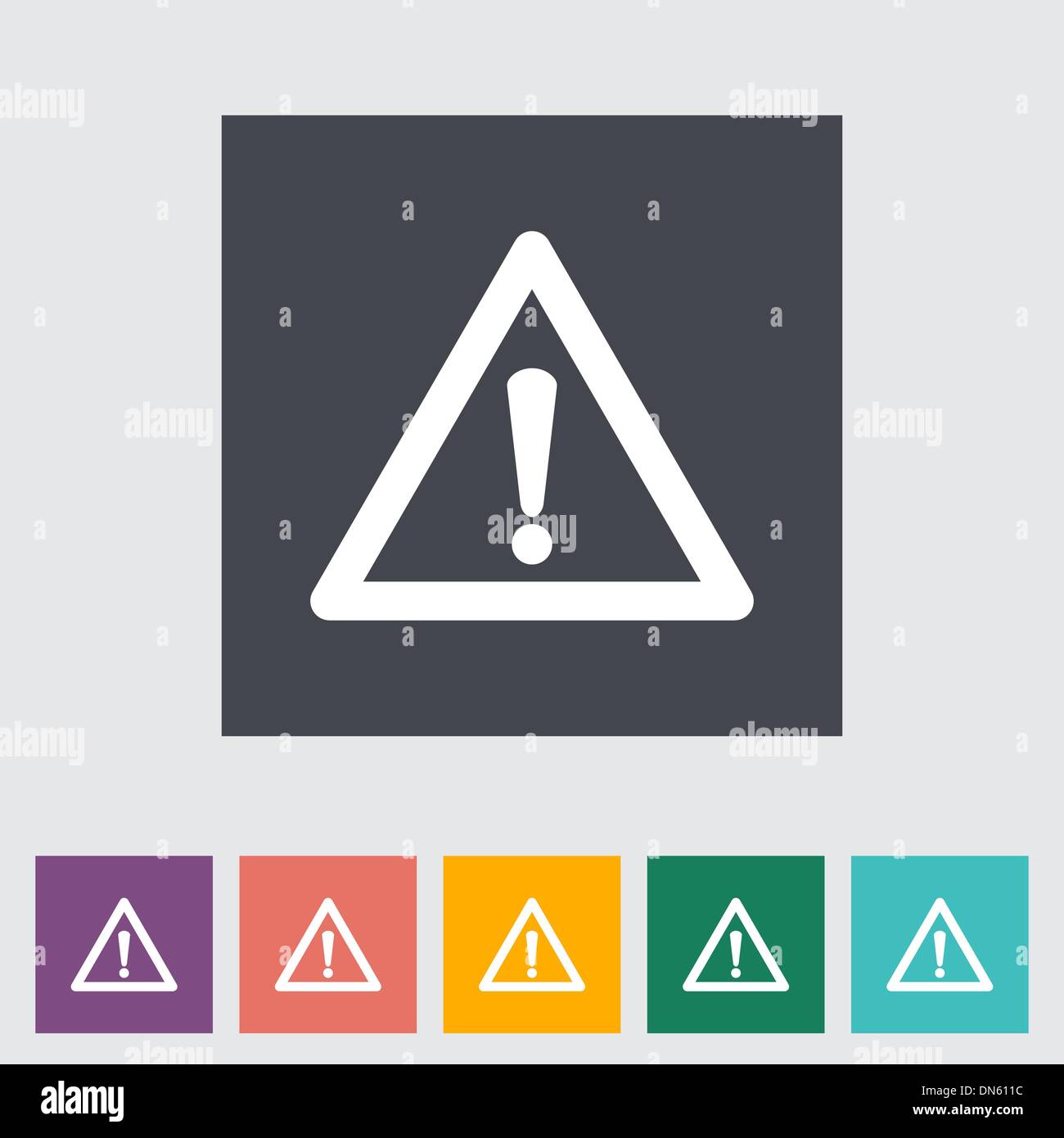 Problems with the car flat icon. Stock Vector