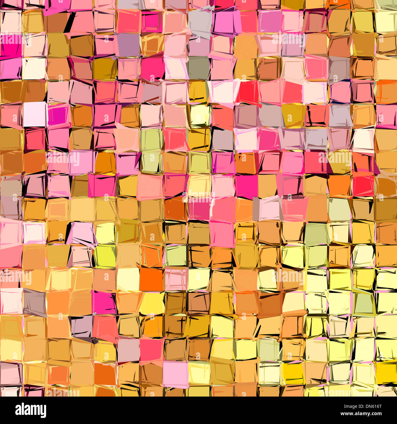 abstract fragmented pattern in orange pink red Stock Photo - Alamy