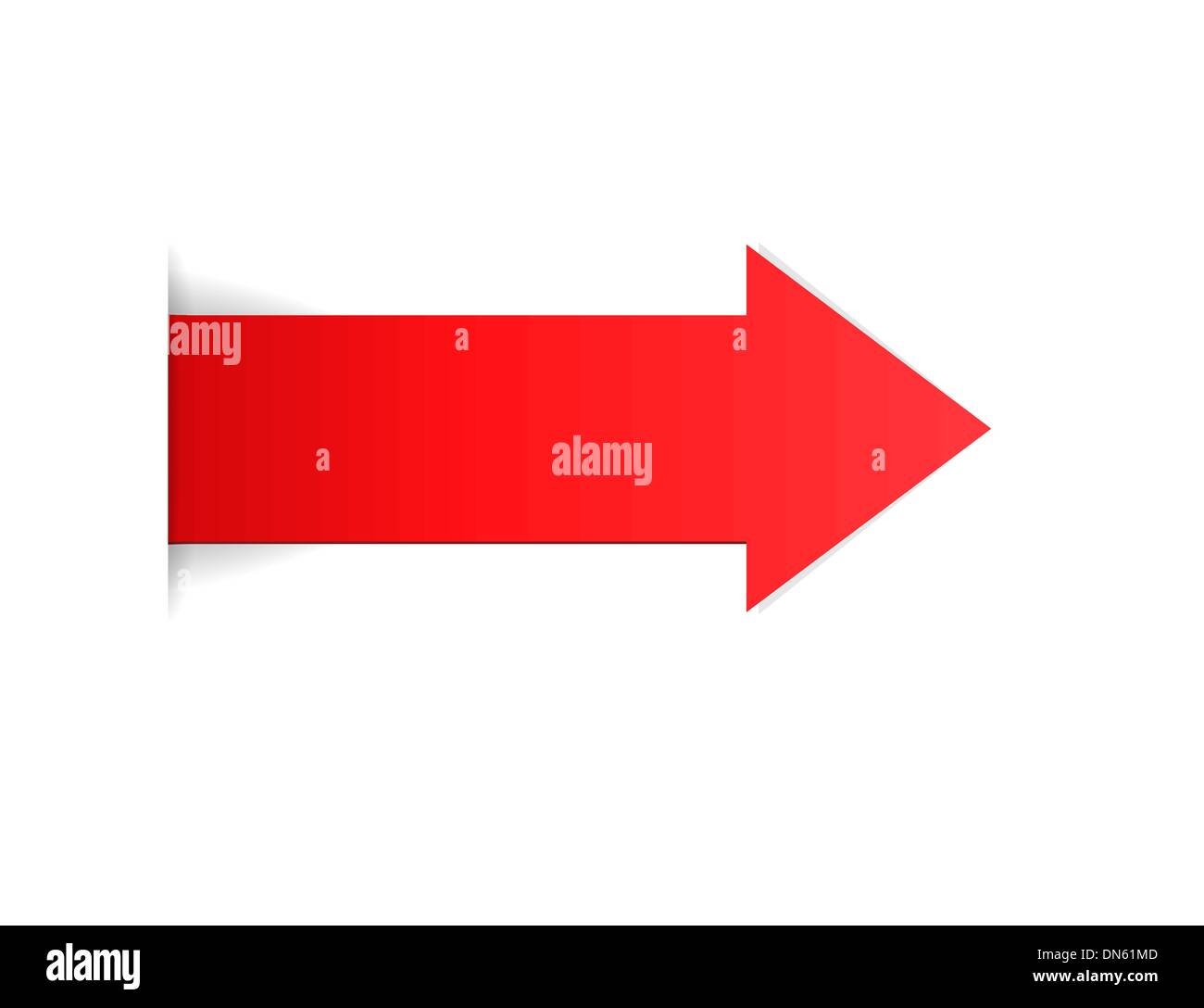 The red arrow stock vector image art alamy
