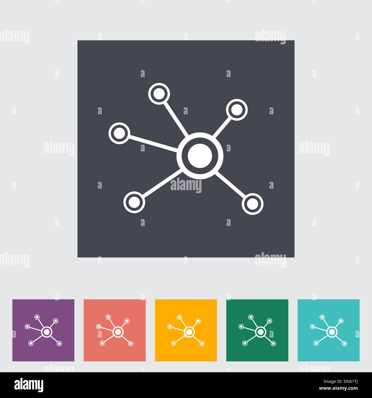 Social connection flat design Stock Vector Images Alamy