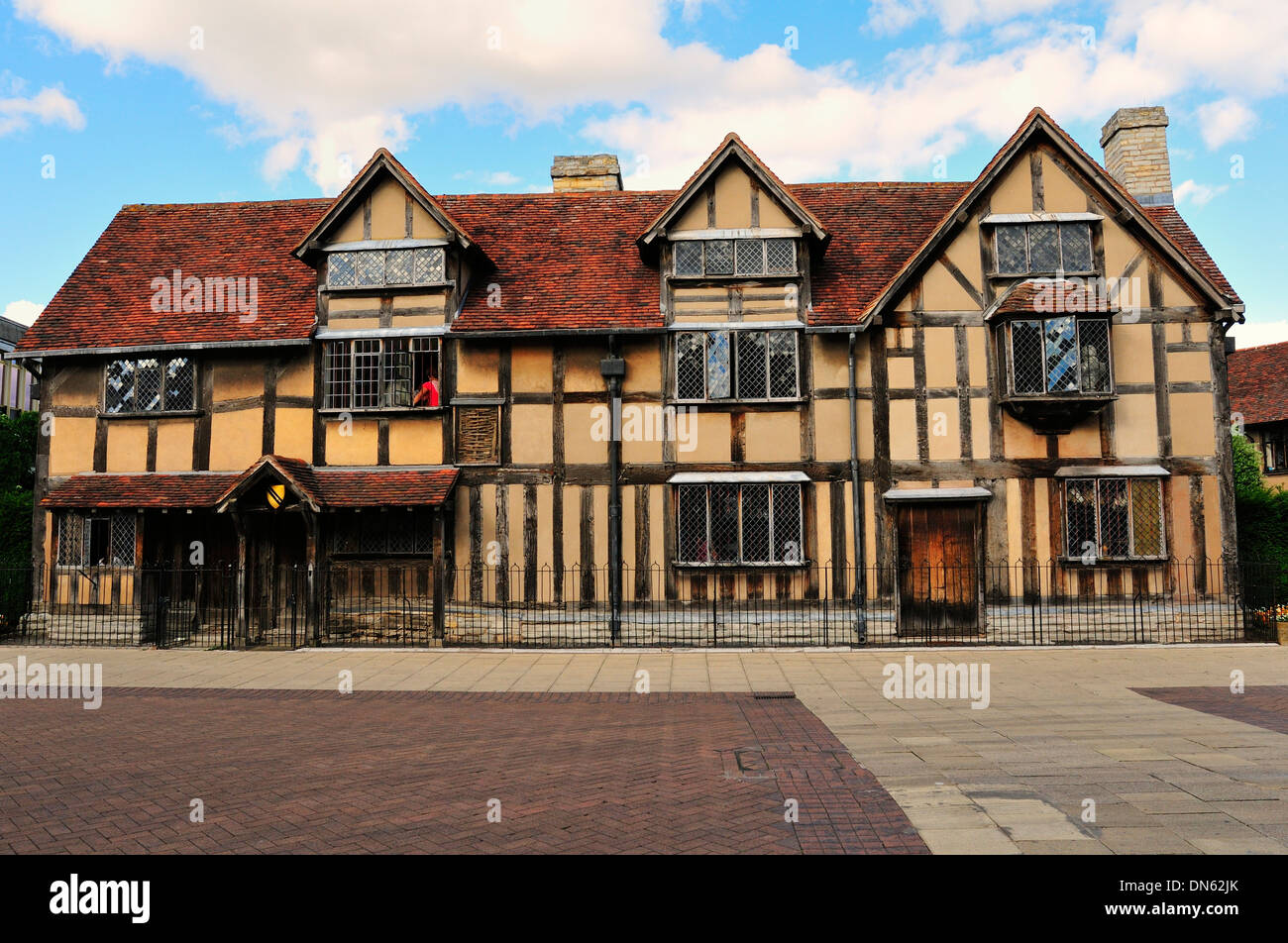 Birthplace of William Shakespeare, Stratford-upon-Avon, Warwickshire, England, United Kingdom Stock Photo