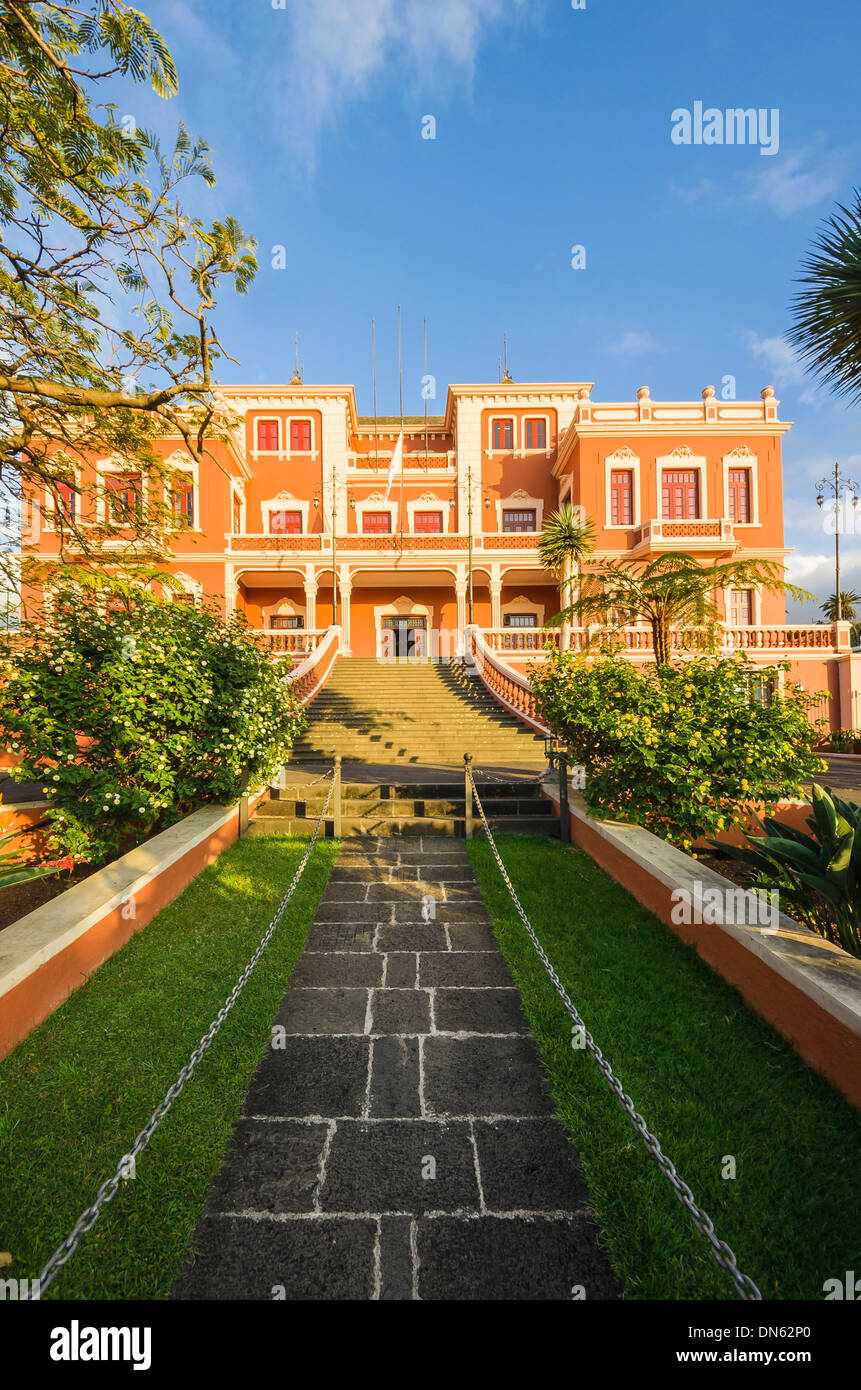 Liceo de Taoro Palace, La Orotava, Tenerife, Canary Islands, Spain Stock Photo