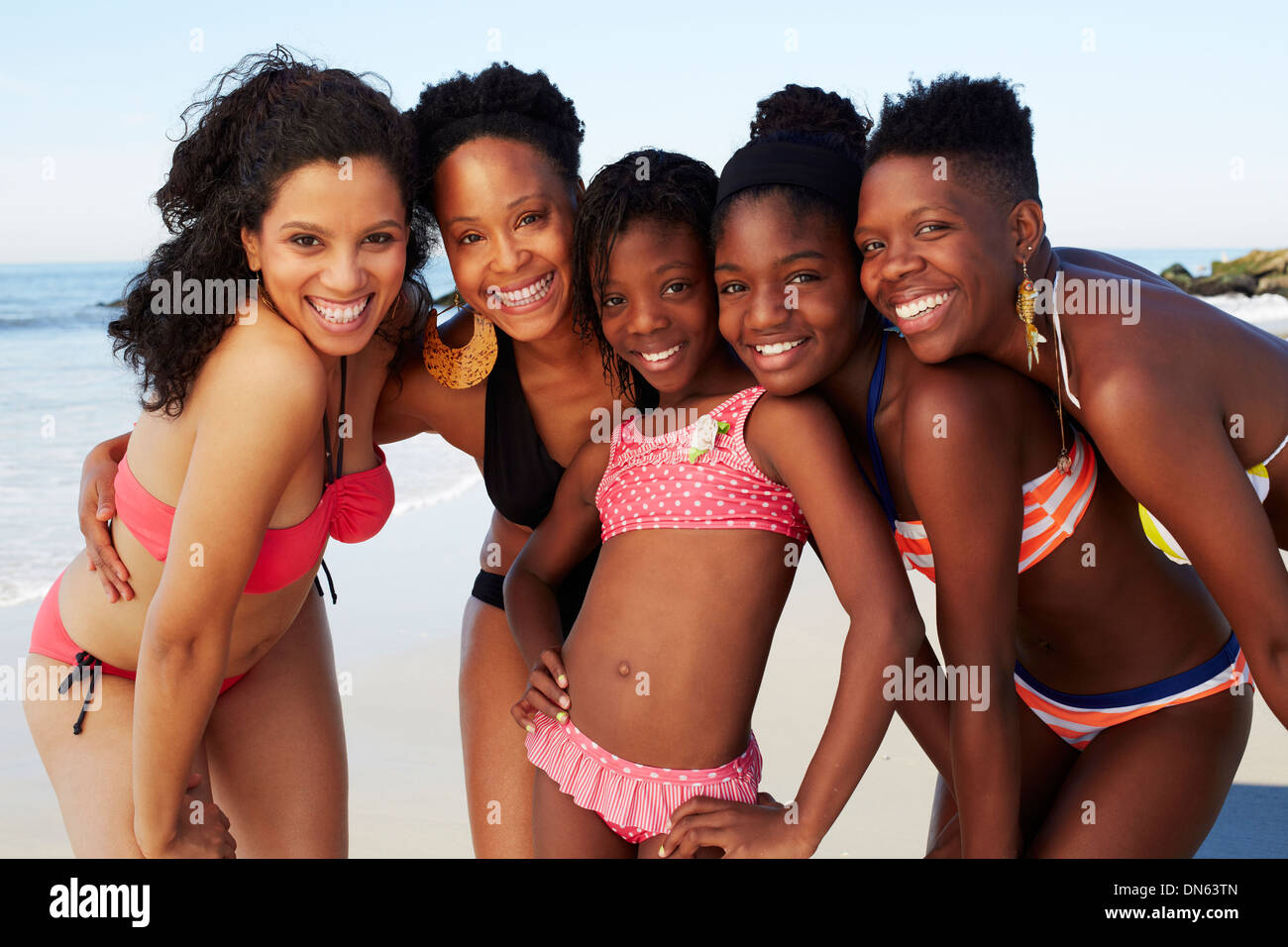 African child girl beach bikini hi-res stock photography and images - Alamy