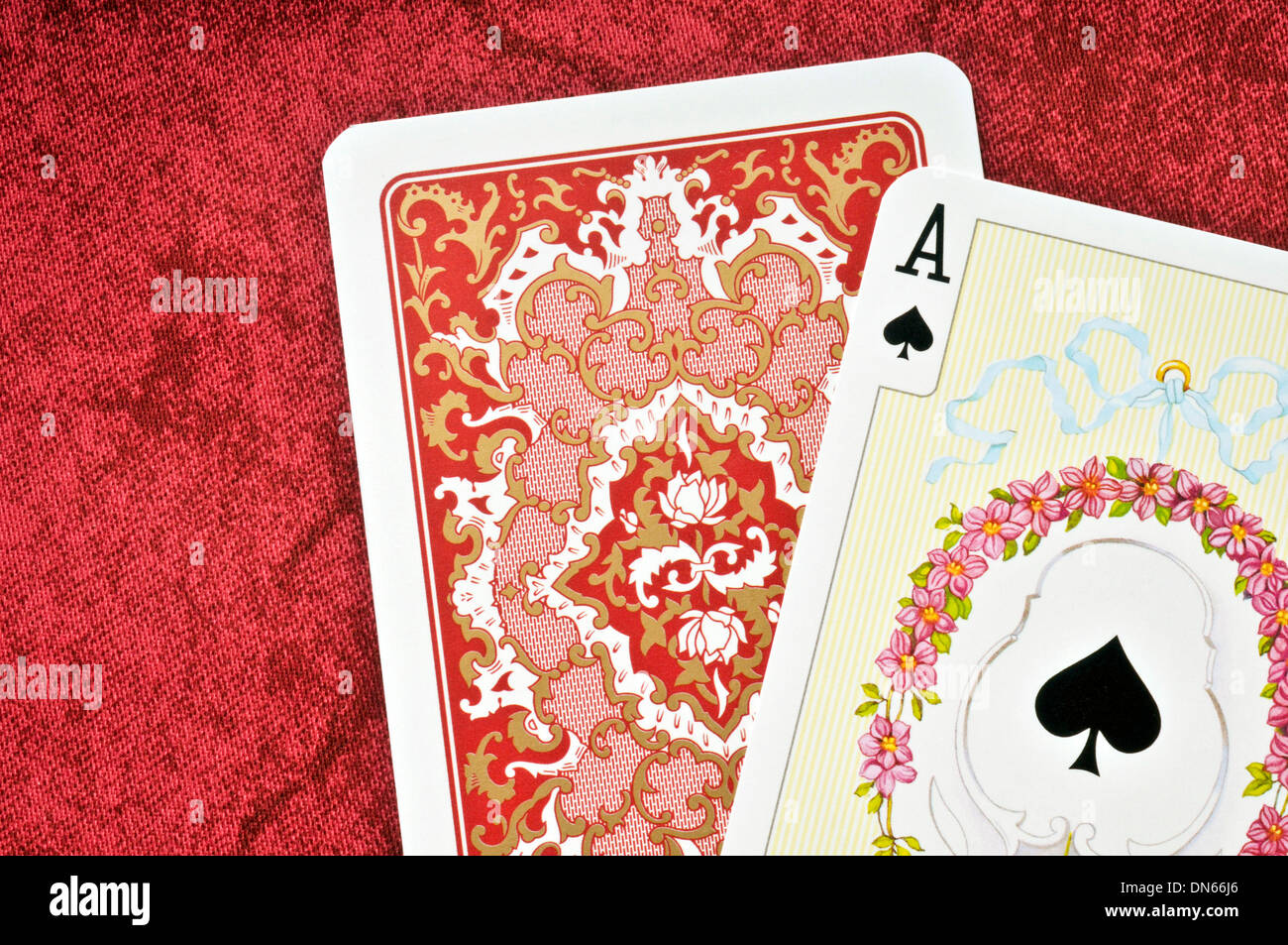 ace of Spades playing card Stock Photo