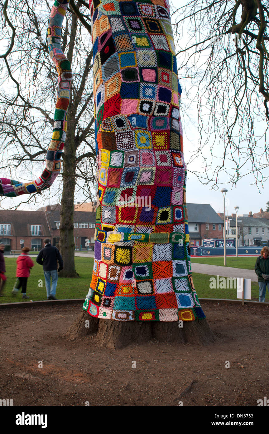 The Remembering Tree, Bancroft Gardens, Stratford-upon-Avon, UK Stock Photo